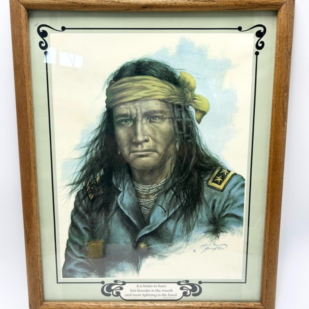 Bill Hampton (1976) Native American Print.